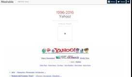 
							         The changing face of the Yahoo! homepage, 1996-2006 - Mashable								  
							    