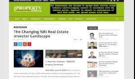 
							         The Changing NRI Real Estate Investor Landscape - The Property Times								  
							    