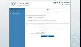 
							         The Chicago School of Professional Psychology: Log in								  
							    
