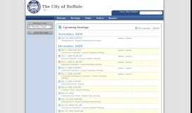 
							         The City of Buffalo, NY: Meeting Portal								  
							    
