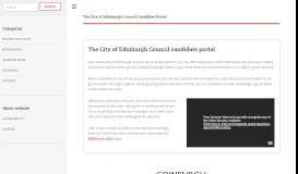 
							         The City of Edinburgh Council Candidate Portal								  
							    