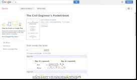 
							         The Civil Engineers Pocket-book								  
							    