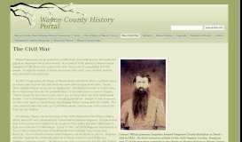 
							         The Civil War - Wayne County History Portal - Google Sites								  
							    