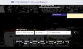 
							         The Claremont Colleges Library								  
							    