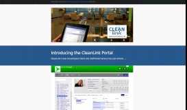 
							         The CleanLink Portal								  
							    