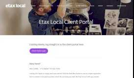 
							         The Client Portal - Etax Local								  
							    
