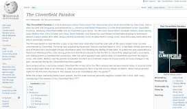 
							         The Cloverfield Paradox - Wikipedia								  
							    