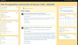 
							         The Co-operative University of Kenya: CUK - ONLINE								  
							    