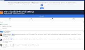 
							         The Co-operative University of Kenya - Home | Facebook								  
							    