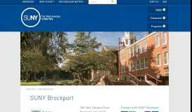 
							         The College at Brockport - SUNY								  
							    