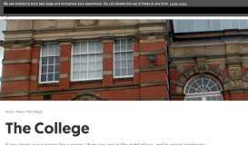 
							         The College | Stockport College								  
							    