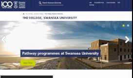
							         The College, Swansea University - Undergraduate: Education								  
							    