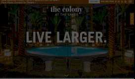 
							         The Colony at The Lakes Apartments: Luxury Apartments for Rent in ...								  
							    