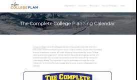 
							         The Complete College Planning Calendar - Online College Plan								  
							    