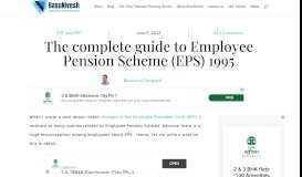 
							         The complete guide to Employee Pension Scheme (EPS) 1995								  
							    