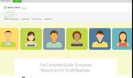 
							         The Complete Guide To Human Resources For Small Business ...								  
							    