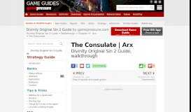 
							         The Consulate | Arx - Divinity: Original Sin II Game Guide - Game Guides								  
							    
