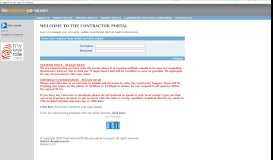 Charles Contract Services Portal Page Login