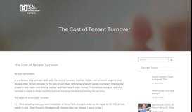 
							         The Cost of Tenant Turnover - Real Property Management Express								  
							    