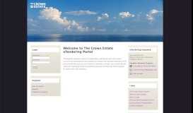 
							         The Crown Estate eTendering Portal								  
							    