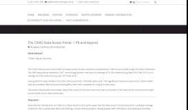 
							         The CSIRO Data Access Portal: 1 PB and beyond | C3DIS 2019								  
							    