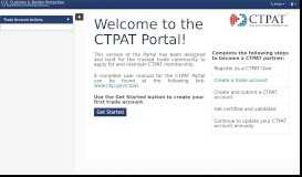 
							         the CTPAT Portal! - CTPAT web - Homeland Security								  
							    