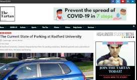 
							         The Current State of Parking at Radford University | The Tartan News								  
							    