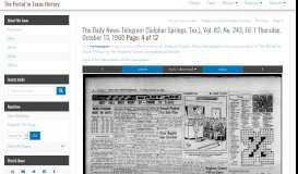 
							         The Daily News-Telegram (Sulphur Springs, Tex.), Vol. 82, No. 243 ...								  
							    