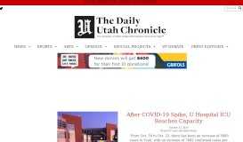 
							         The Daily Utah Chronicle: The University of Utah's Independent ...								  
							    
