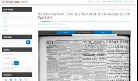 
							         The Dallas Daily Herald. (Dallas, Tex.) - The Portal to Texas History								  
							    