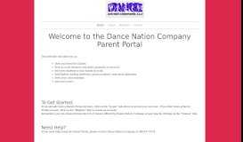 
							         the Dance Nation Company Parent Portal - Studioware								  
							    