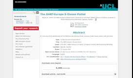 
							         The DART-Europe E-theses Portal - UCL Discovery								  
							    