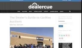 
							         The Dealer's Guide to CarMax Auctions - DealerCue University								  
							    
