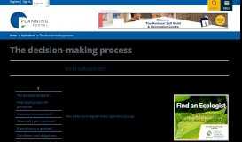 
							         The decision-making process - Planning Portal								  
							    