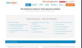 
							         The Definitive Guide to Taleo Business Edition - TBE Central ...								  
							    