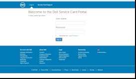 
							         the Dell Service Card Portal								  
							    