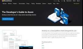 
							         The Developer's Guide to Azure | Microsoft Azure								  
							    
