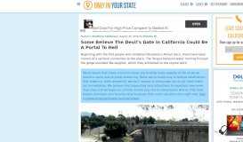 
							         The Devil's Gate Dam In California Has A Dark History								  
							    