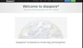 
							         The diaspora* Project								  
							    