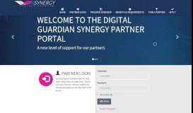 
							         the Digital Guardian Synergy partner portal								  
							    