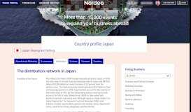 
							         The distribution network in Japan - Nordea Trade Portal								  
							    