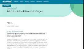 
							         The District School Board of Niagara | TOPdesk								  
							    