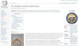 
							         The Dolphin (student publication) - Wikipedia								  
							    