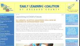 
							         the Early Learning Coalition of Brevard								  
							    