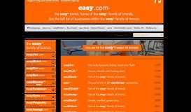 
							         The easy® family of brands - Website brand list - Easy .com								  
							    