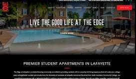 
							         The Edge at Lafayette: Student Apartments in Lafayette, LA								  
							    