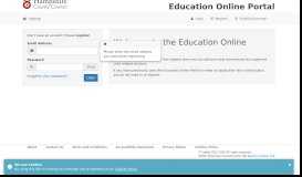 
							         the Education Online Portal								  
							    