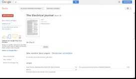 
							         The Electrical Journal								  
							    