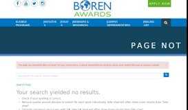 
							         The Embark Campus Admissions Portal - Boren Awards								  
							    