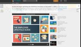 
							         The Employee Lifecycle Guide SWBC - SlideShare								  
							    